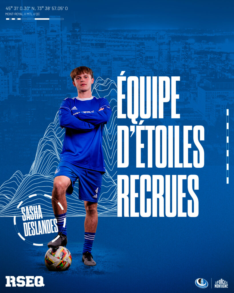 Visuel des étoiles du RSEQ pour les Carabins de l’Université de Montréal.