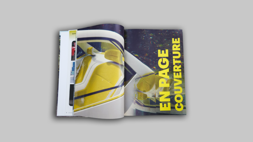 Opening page for the cover feature in Guide de l’auto 2025.