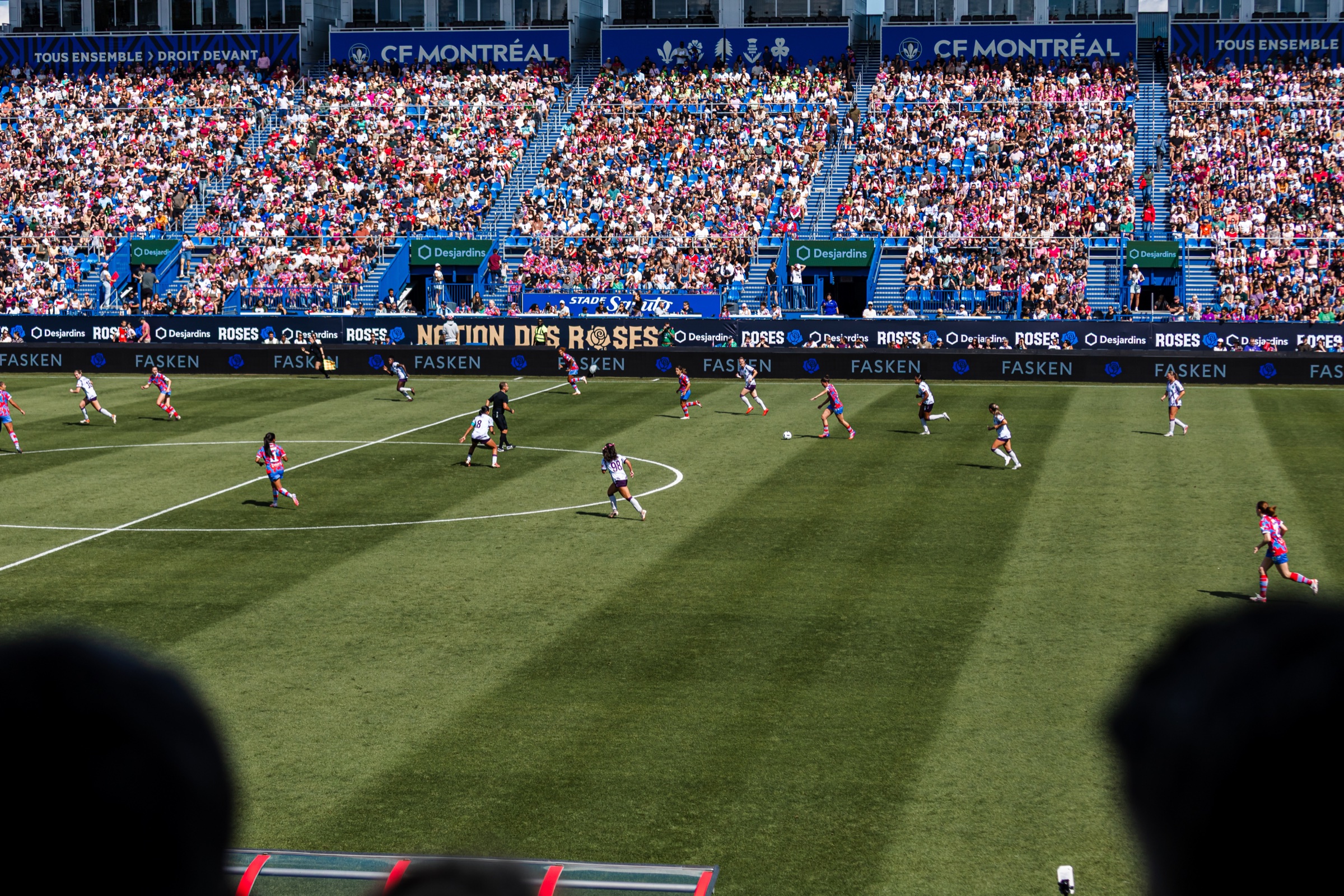 Action sportive sur le terrain